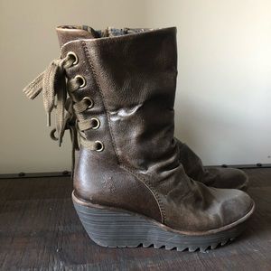 Fly London Lace Up Boots